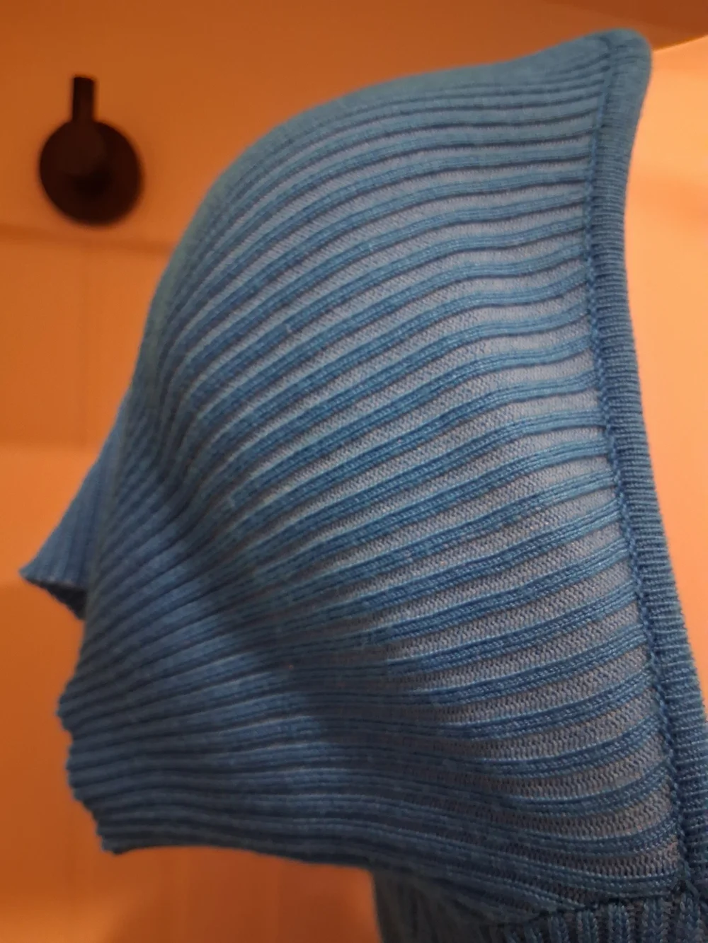 Almost Famous Teal-Blue Ribbed Square Neck Mini Dress